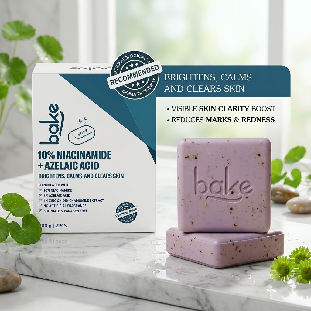 Bake 10% Niacinamide + 3% Azelaic Acid Scrub Treatment Soap