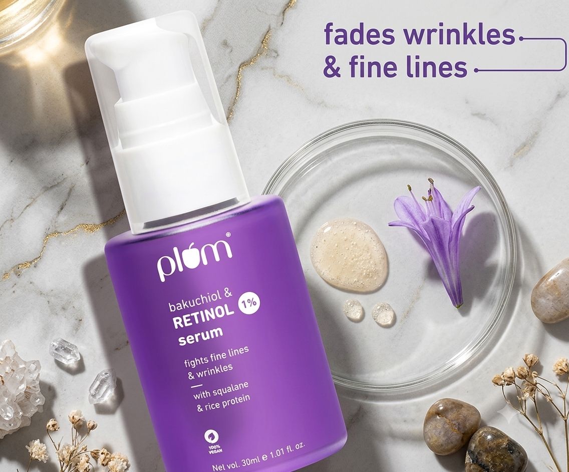 Foxtale 1% Retinol & Bakuchiol Face Serum For Ageing Skin
