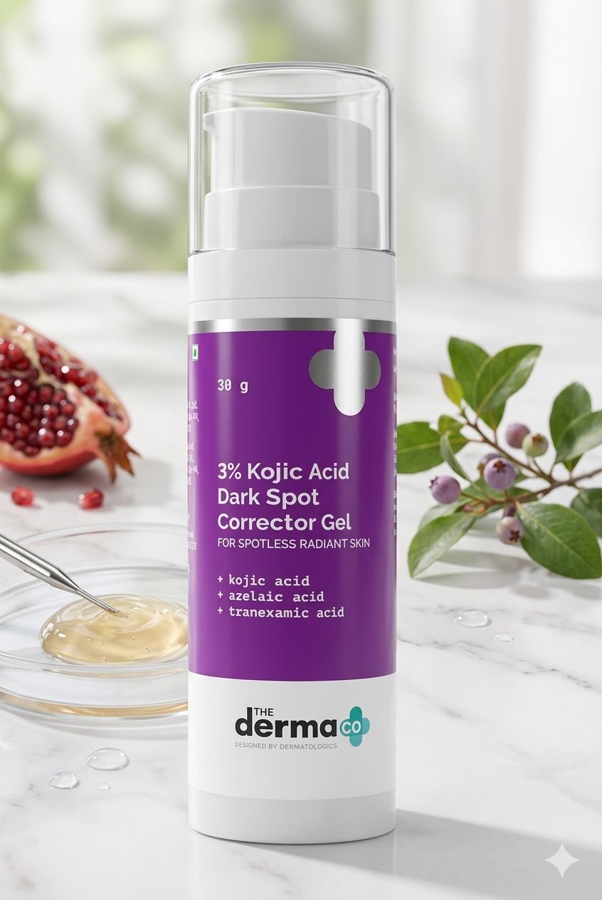 Dermaco 3% Kojic Acid Dark Spot Corrector Gel with Azelaic & Tranexamic Acid