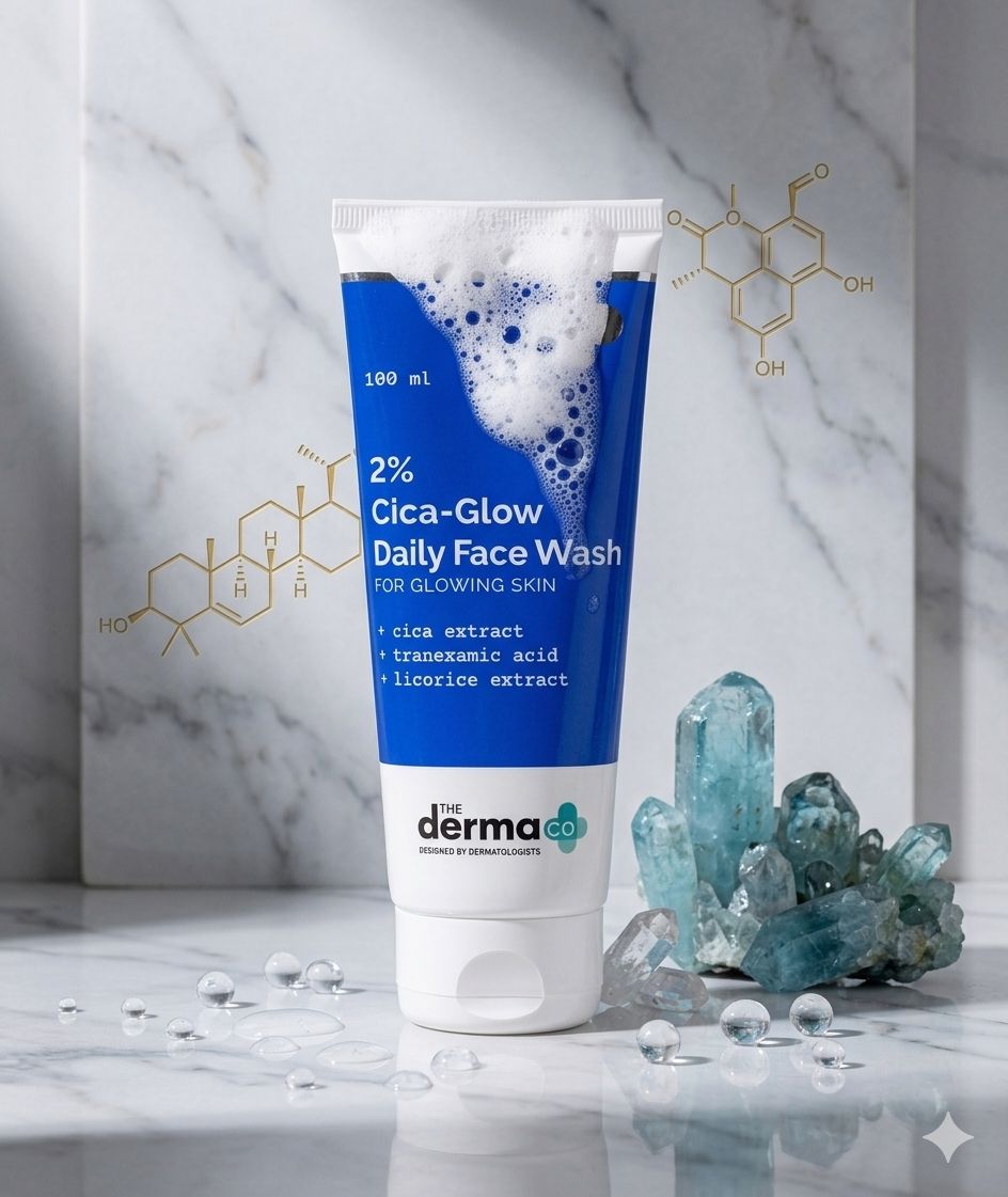Dermaco 2% Cica-Glow Daily Face Wash with Tranexamic Acid & Licorice Extract 